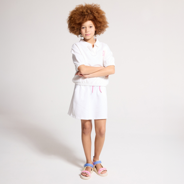 تنورة قصيرة من صوف الميلتون بيضاء اللون للفتيات 